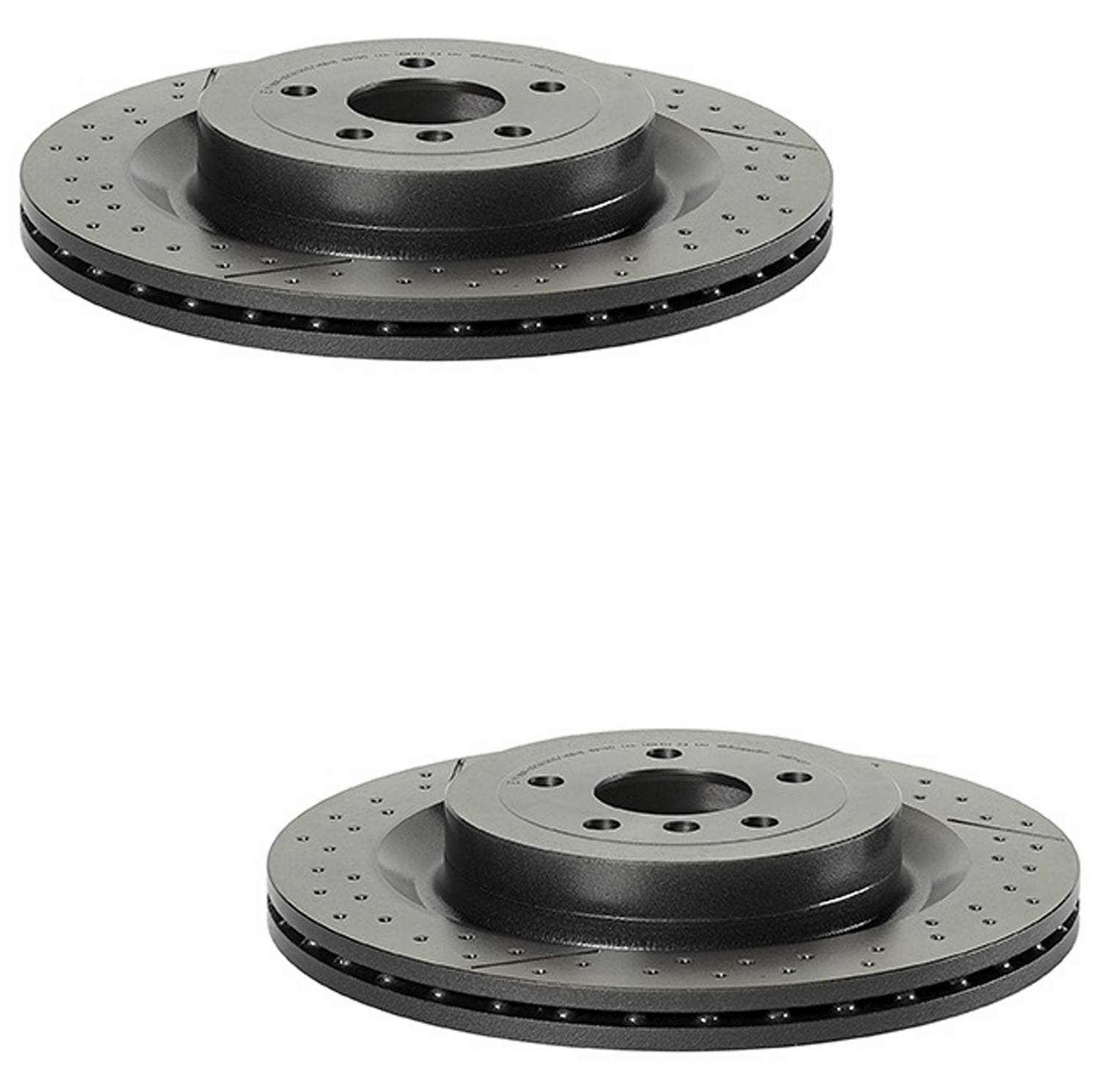 Mercedes Brakes Kit - Pads & Rotors Front and Rear (390mm/345mm) (Ceramic) 2115401717 - Brembo 3804063KIT